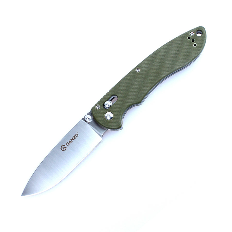 12841.900x0.jpg Ніж складаний туристичний Ganzo G740 (9.5 см) 440C / G10 зелений - Зображення 1
