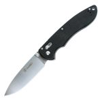 Ніж складаний туристичний Ganzo G740 (9.5 см) 440C / G10 чорний