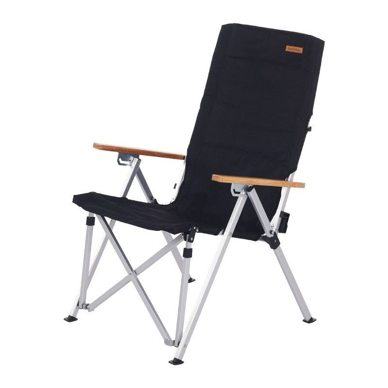 15-Ultralight-folding-camp-chair-aluminum-alloy-portable-folding-chair-600D-Oxford-cloth-load-for-120kg_result Крісло складане Naturehike NH17T003-Y, алюміній, чорний - Зображення 1