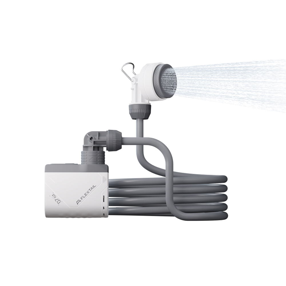 23 Душ портативний з насосом на акумуляторі Flextail Tiny Shower TS650WT / TS2500WT, білий - Зображення 1