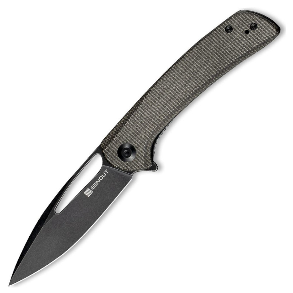 257848.970 Ніж складаний туристичний Sencut Honoris, (8.8 см) 9Cr18MoV / Micarta сірий - Зображення 1