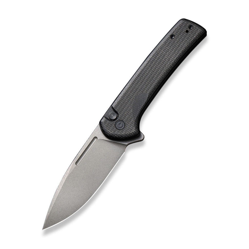 275703.970 Ніж складаний туристичний Civivi Conspirator, (8.8 см) Nitro-V / Micarta чорний - Зображення 1