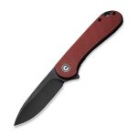 Ніж складаний кишеньковий Civivi Elementum, (7.5 см) D2 / G10 бордо