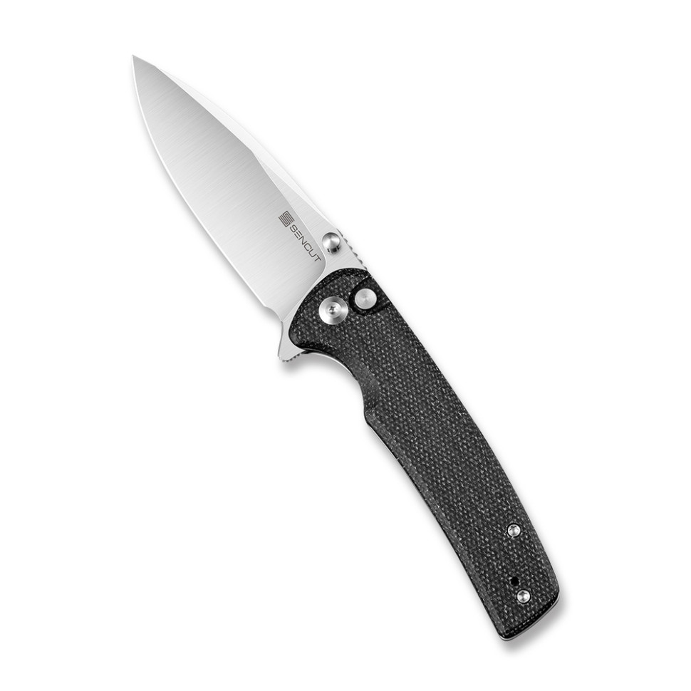 275898.970 Ніж складаний туристичний Sencut Sachse, (8.8 см) 9Cr18MoV / Micarta чорний - Зображення 1