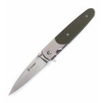 Ніж складаний туристичний Ganzo G743-2 (8.7 см) 440C шорсткий / G10 зелений