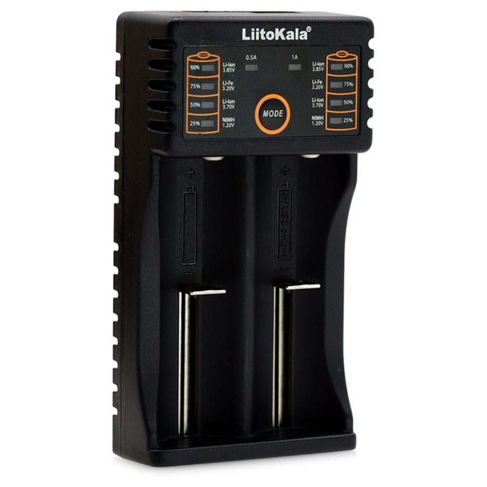 305137.970 Зарядний пристрій Liitokala Lii-202, Ni-Mh/Li-ion/Li-Fe/LiFePO4, Type-C, Powerbank, LED, Box - Зображення 1