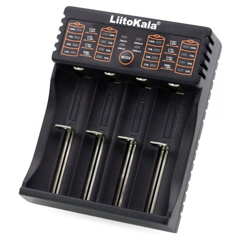 305141.970 Зарядний пристрій Liitokala Lii-402, Ni-Mh/Li-ion/Li-Fe/LiFePO4, USB, Powerbank, LED, Box - Зображення 1