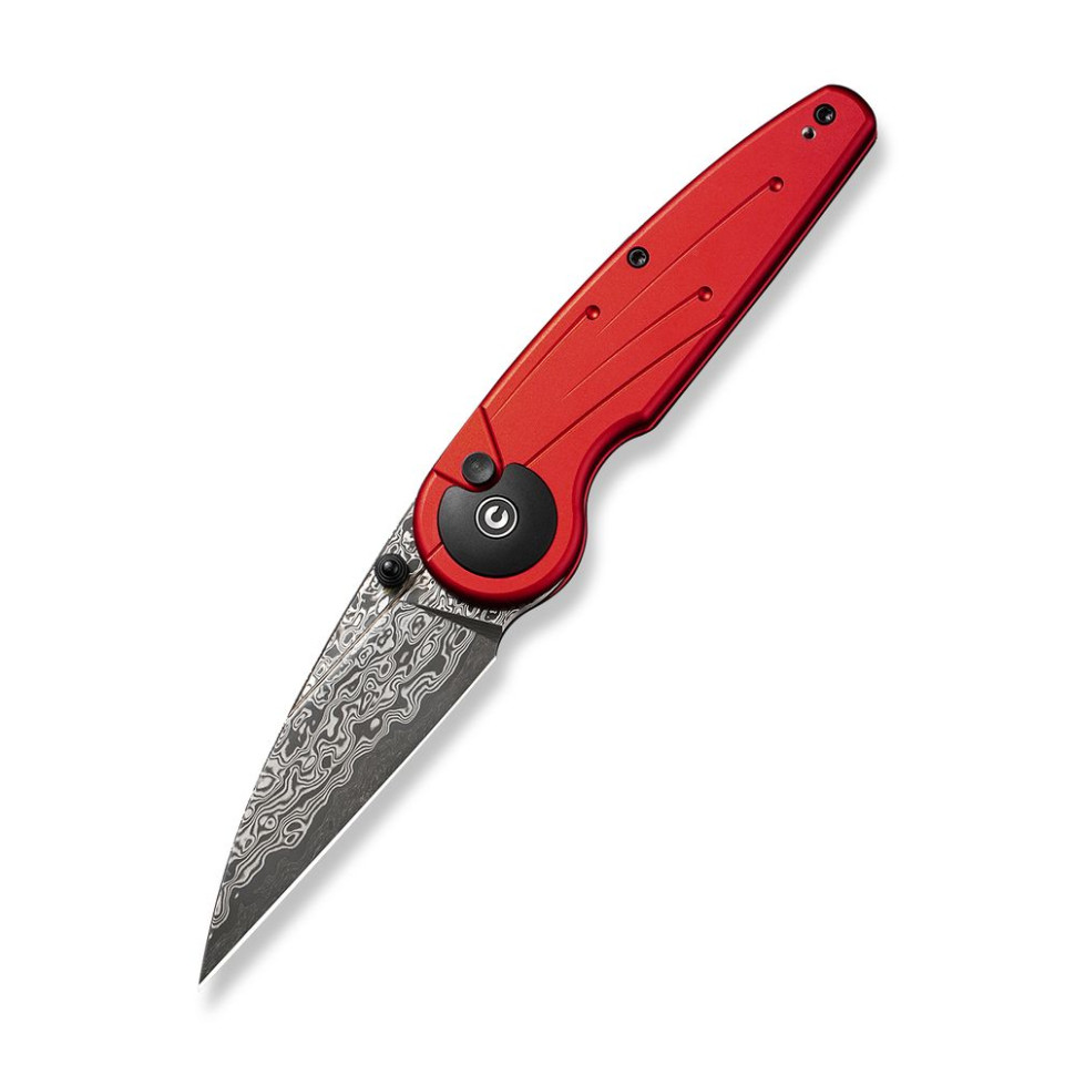 306106.970 Ніж складаний туристичний Civivi Starflare, (8.4 см) Damascus / Aluminum червоний - Зображення 1