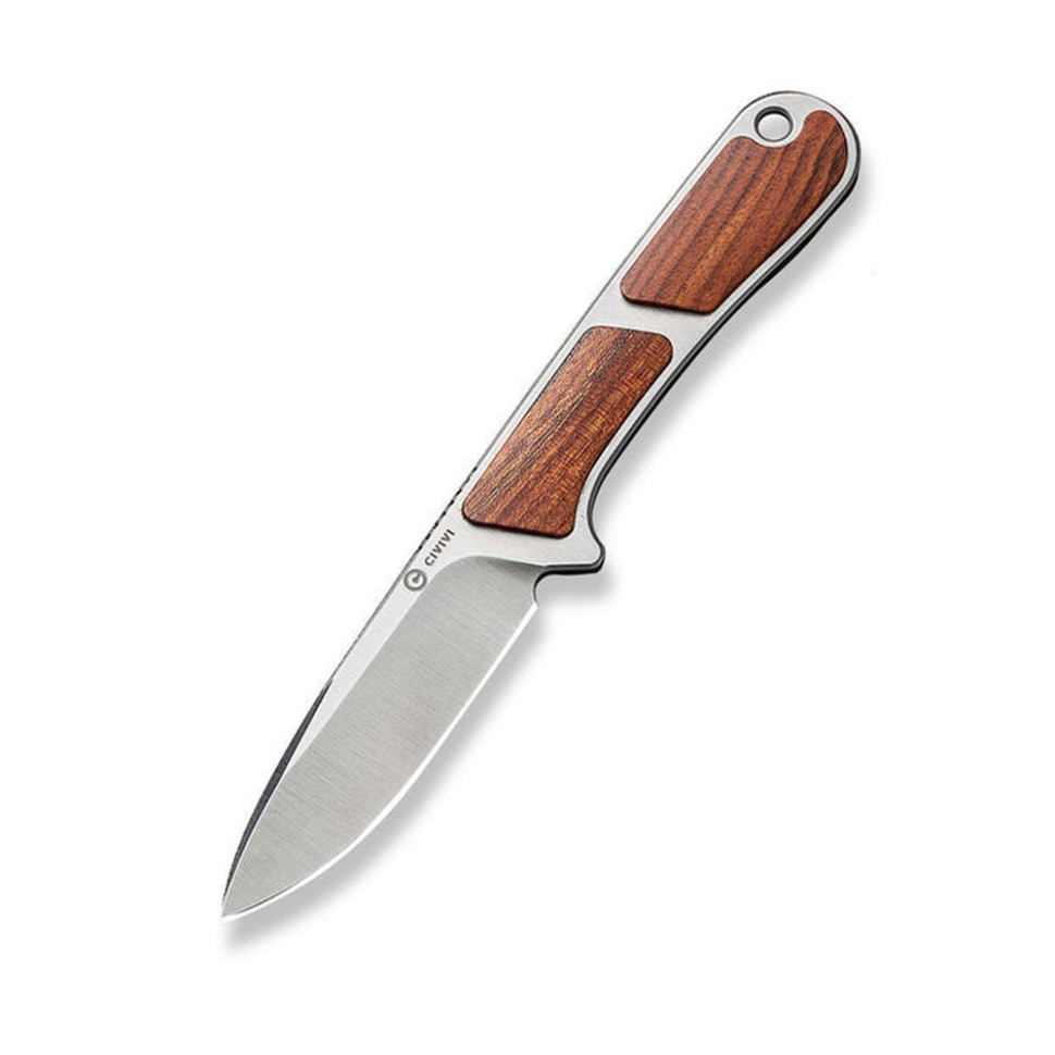 316161.970 Ніж фіксований тактичний Civivi Mini Elementum, (5.7 см) Nitro-V / Guibourtia Wood - Зображення 1