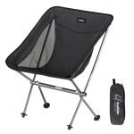 Стілець складаний Naturehike Stellaluna L04 CNK2450JJ015, розмір M, алюміній, чорний