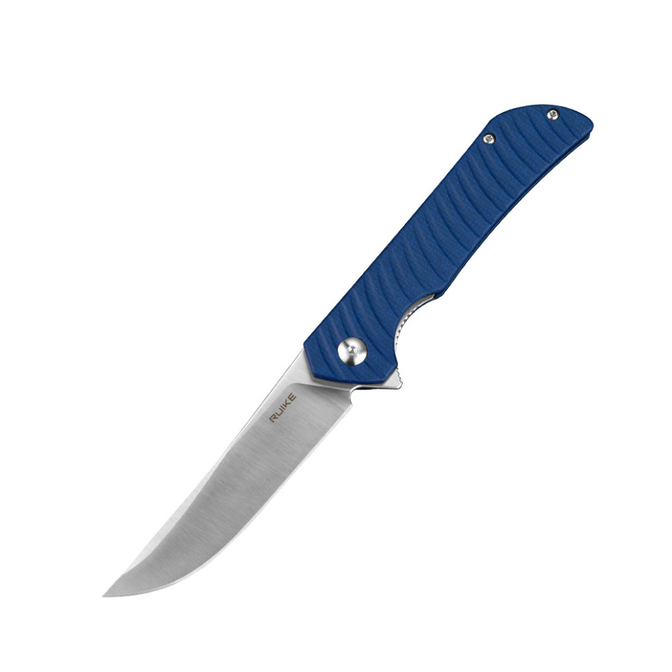 328464.970 Ніж складаний туристичний Ruike P122-ME, (9.2 см) 14C28N / мікарта синій - Зображення 1