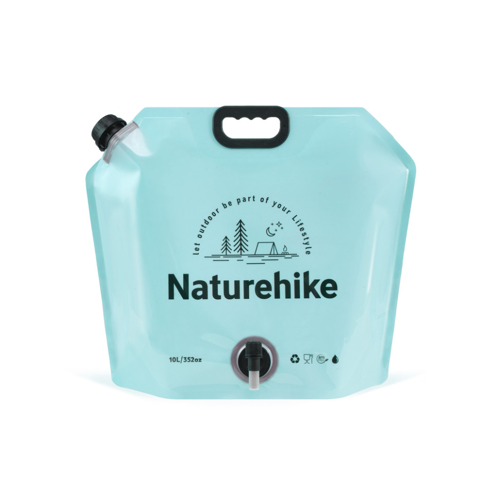 338328.970 Складаний контейнер для води з поліетилену Naturehike CNK2450CF027, 10 л, блакитний - Зображення 1