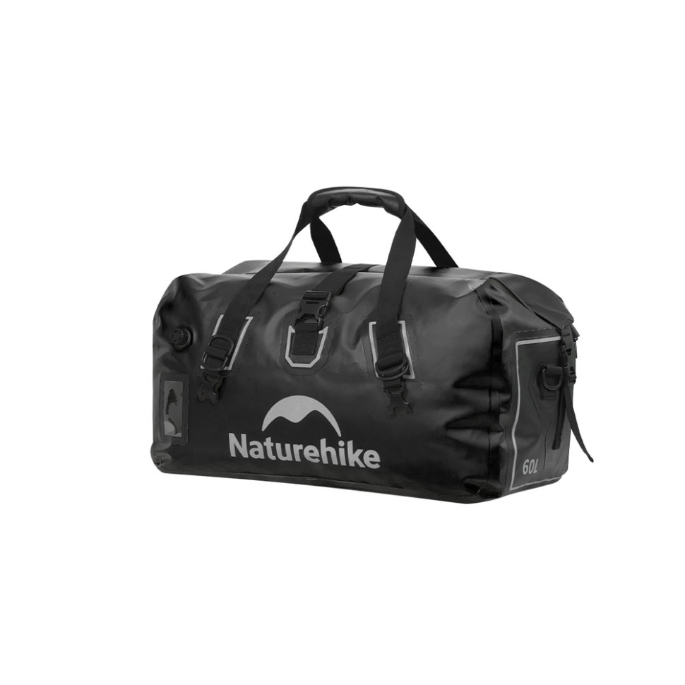 338483.970 Водонепроникна дорожня сумка Naturehike CNK2450XB015, 60 л, чорна - Зображення 1