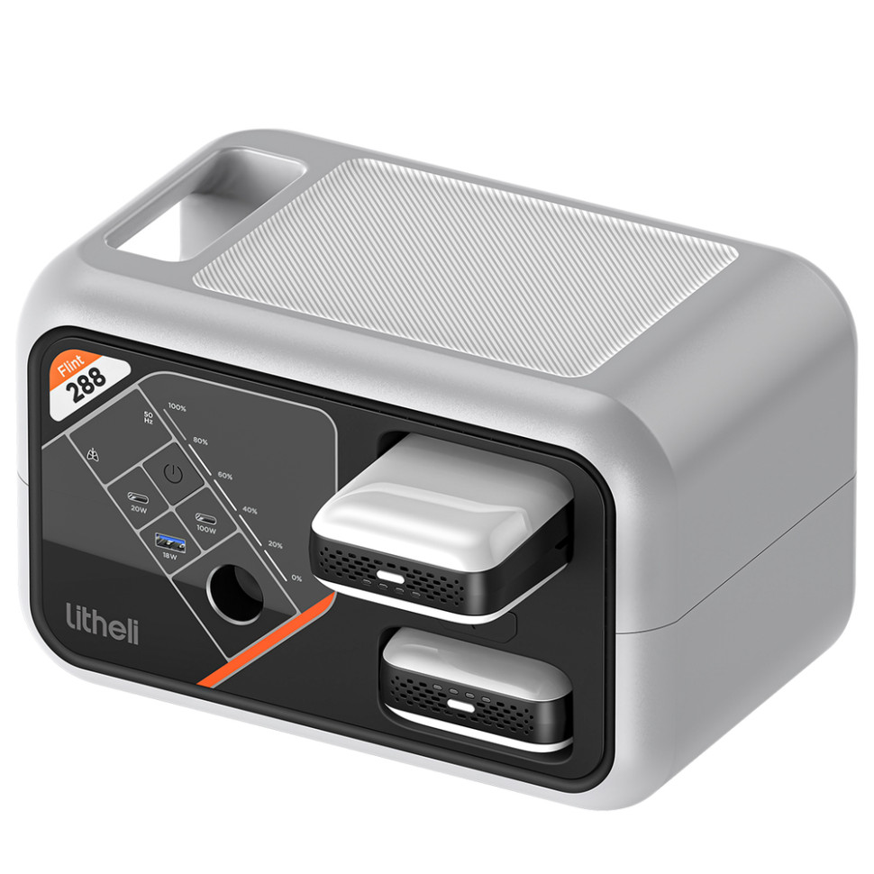 344660.970 Портативна зарядна станція Litheli FLINT В288, 300Вт, 287 Вт·год + 2 Power Bank - Зображення 1