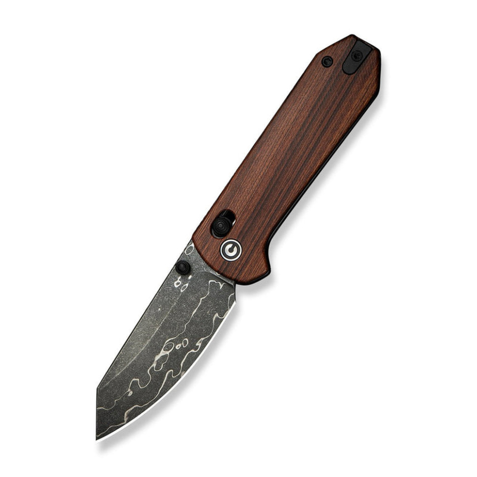 345048.970 Ніж складаний кишеньковий Civivi Yonder, (7.3 см) Damascus / Guibourtia Wood - Зображення 1