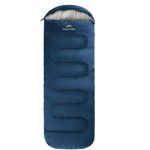 Спальник з капюшоном та закругленим дном Naturehike Y150 NH21MSD08 правий, темно-блакитний