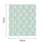 Килимок для пікніка водостійкий Naturehike CNK2350WS010, 145x170 см, зелений з принтом