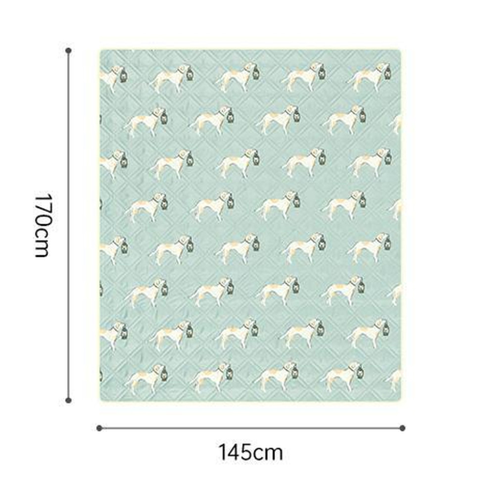 346943.970 Килимок для пікніка водостійкий Naturehike CNK2350WS010, 145x170 см, зелений з принтом - Зображення 1