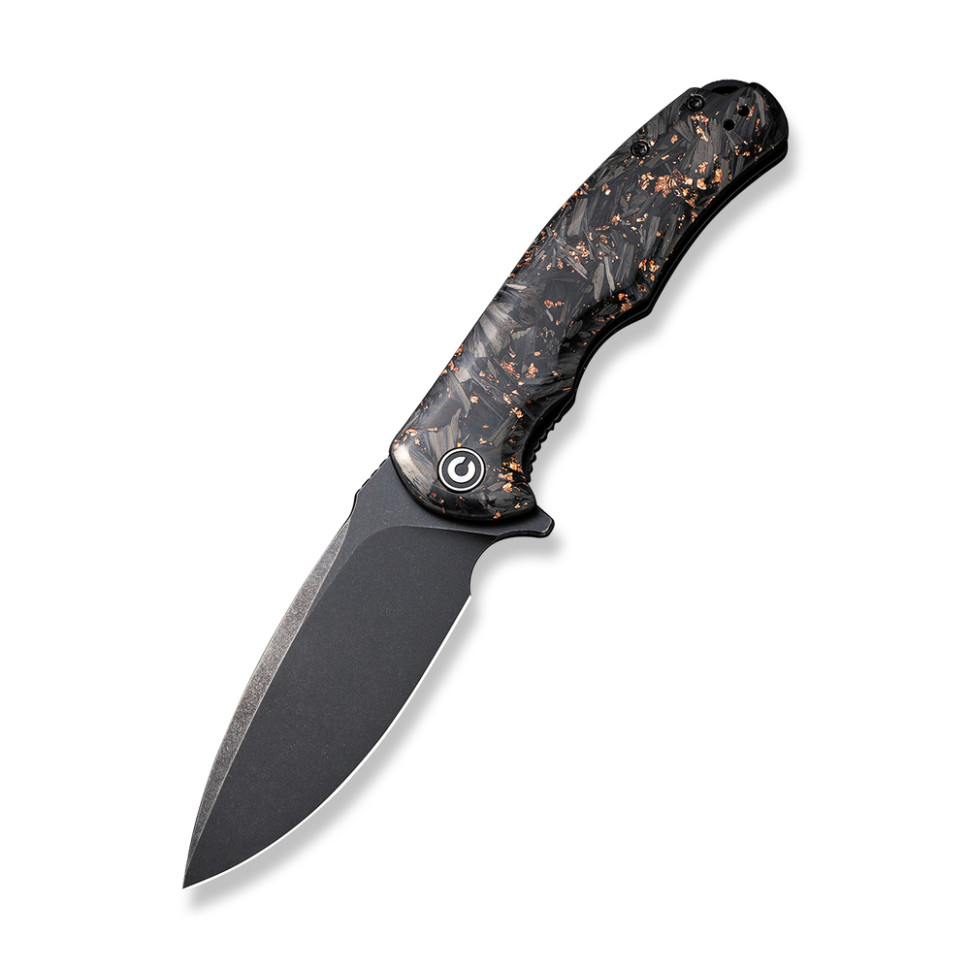357651.970 Ніж складаний туристичний Civivi Praxis, (9.5 см) 9Cr18MoV / Carbon Fiber & Resin - Зображення 1