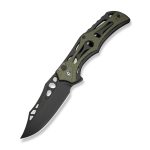 Ніж складаний туристичний Civivi Biophase, (8.9 см) Nitro-V / Aluminum & G10 чорно-зелений