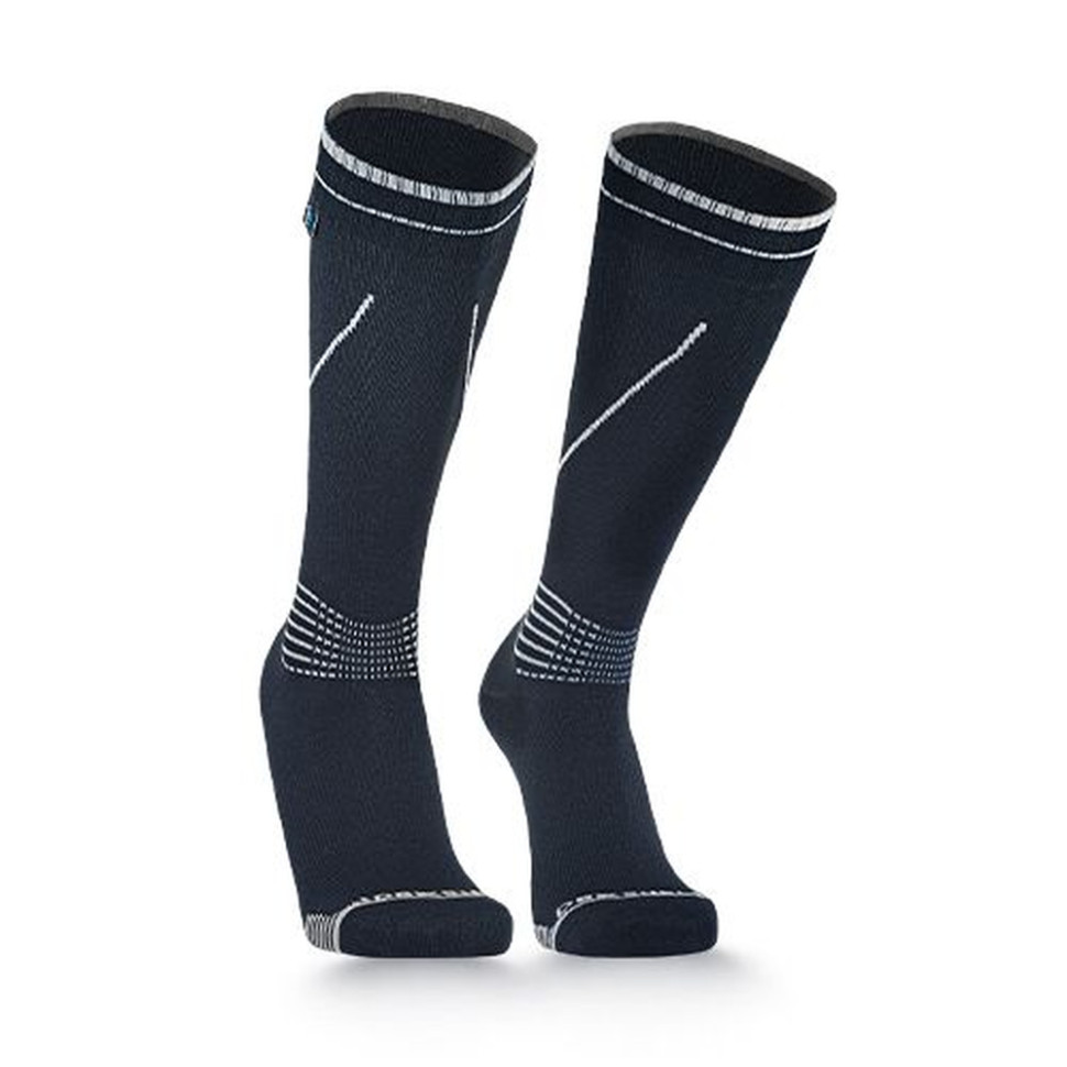 360876.970 Водонепроникні шкарпетки Dexshell Longlite Socks 2.0, сірі полоски, розмір S (36-38) - Зображення 1