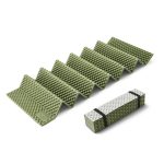 Килимок туристичний складаний одномісний IXPE Naturehike CNK2450WS044 з алюмінієвою плівкою, 195x60x1.8 см, оливковий