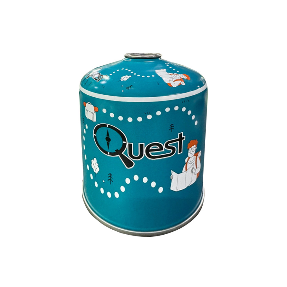 368743.970 Набір із 12 шт газових балонів різьбових бутанових Quest, 450гр - Зображення 1