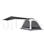 Намет тримісний автоматичний із тентом Naturehike Ango CNK2550WS010, L, сірий