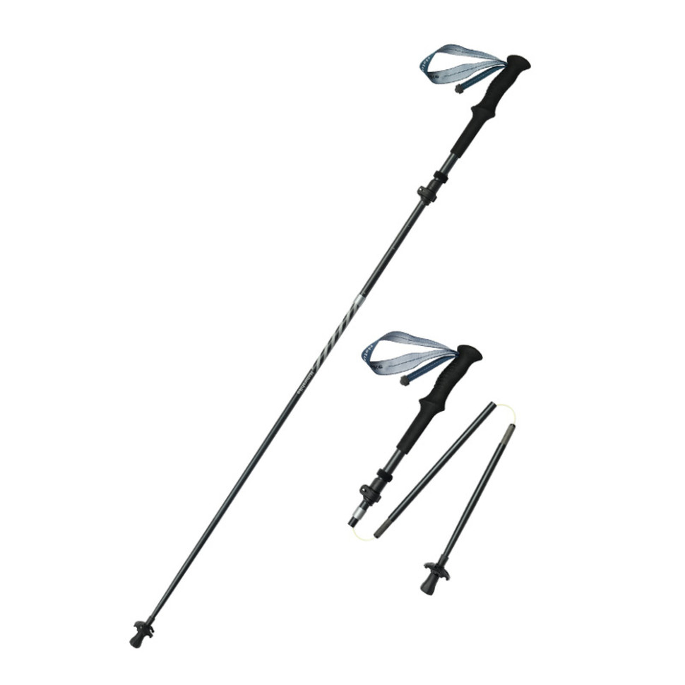 369835.970 Трекінгова палиця Naturehike CNK2450DS013, 115-135 см, чорна - Зображення 1