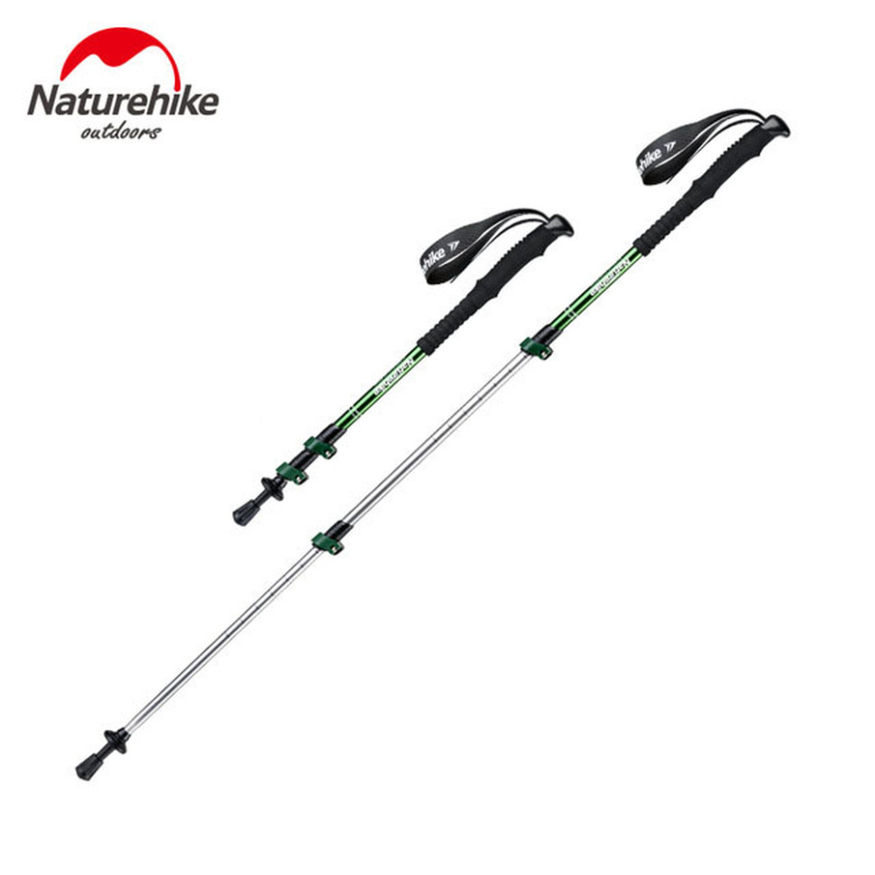 370157.970 Трекінгова палиця 3-сек. Naturehike Women 6061 AL NH17D001-Z, 57-120 см, алюміній, зелена - Зображення 1