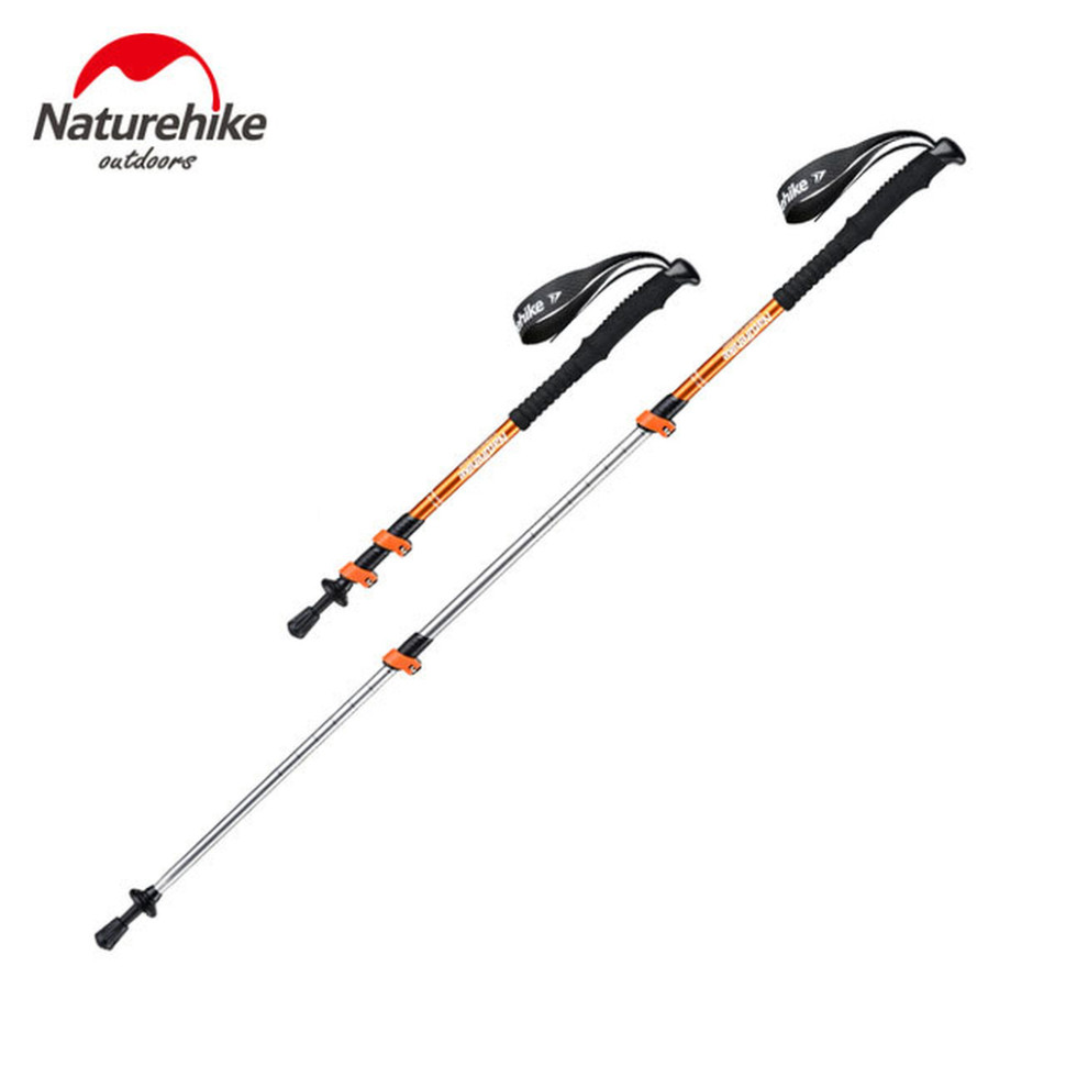 370167.970 Трекінгова палиця 3-сек. Naturehike Women 6061 AL NH17D001-Z, 57-120 см, алюміній, золотиста - Зображення 1
