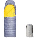 Спальник з натуральним пухом Naturehike CW700 CNK2450WS048, p-р M, жовто-сірий