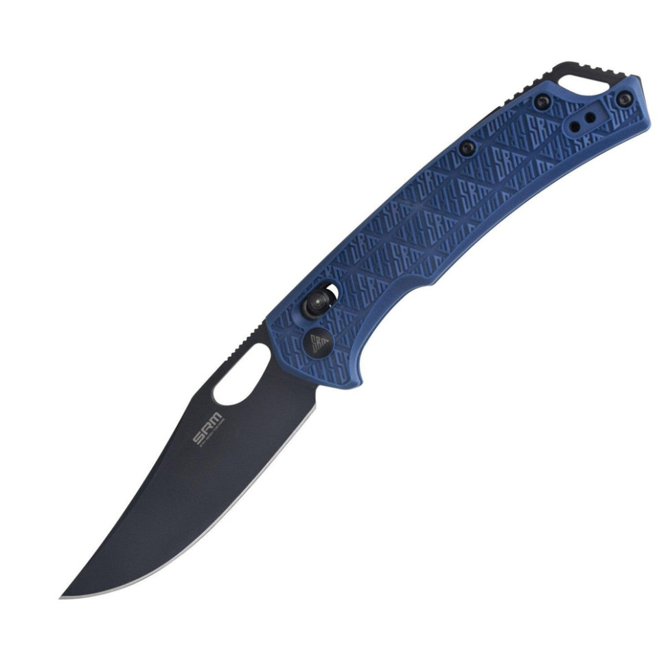 377780.970 Ніж складаний туристичний SRM Retriever 9201-PL (9 см) 8Cr13MoV / FRN синій - Зображення 1