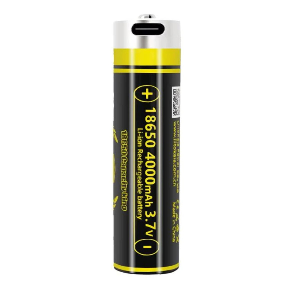 383999.970 Акумулятор LiitoKala USB-King4000 18650 на 4000 mAh з USB - Зображення 1