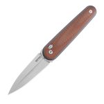 Ніж складаний кишеньковий SRM Twin 251MB-MN (7.6 см) N690 / Micarta коричневий