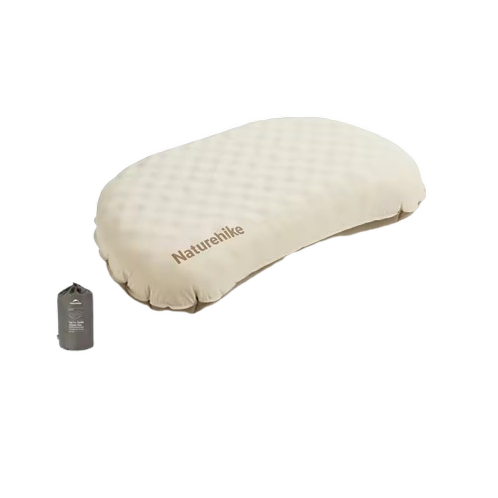 389128.970 Подушка надувна ультралегка Naturehike CNK2300DZ024, 66х36 см, бежева - Зображення 1