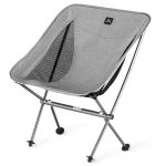 Стілець складаний ультралегкий Naturehike Stellaluna L04 CNK2450JJ015, розмір М, алюміній, сірий