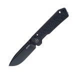 Ніж складаний туристичний SRM Rubik 7228B-AB2 (8.7 см) 14C28N / алюміній чорний (Anti-Loosening Pivot)