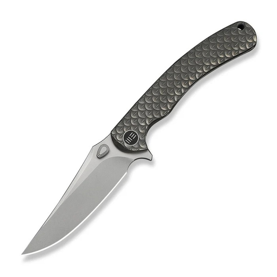 401481.970 Ніж складаний туристичний Weknife Dracarys, (9.1 см) Böhler M390 / титан 6AL4V сірий - Зображення 1
