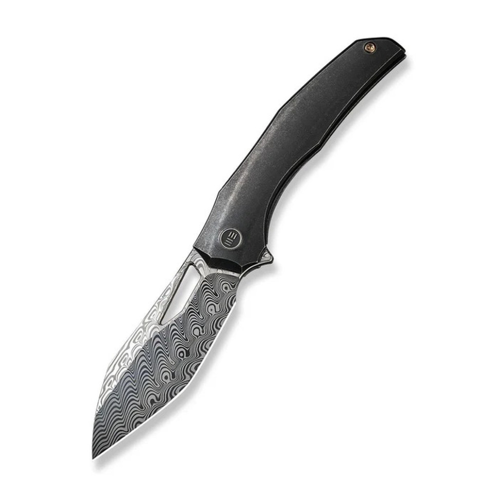 401569.970 Ніж складаний туристичний WE Knife Ignio Mystery Box Ignio Mystery Box, (8.39 см) Damasteel (Hakkapella) / 6AL4V Titanium чорний - Зображення 1