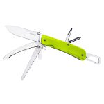 Багатофункціональний ніж Ruike Trekker LD43, (8.5 см) 12C27 / G10 зелений, 15 інстр.