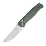 Ніж складаний туристичний SRM Medal 255L-MG3 (8.2 см) 140Cr / Micarta зелений