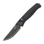 Ніж складаний туристичний SRM Medal 255L-MB3 (8.2 см) 140Cr / Micarta чорний