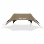 Тент туристичний Naturehike Cloud Skies Tarp Lite CNK2650WS023, 960 х 485 х 260 см, темно-коричневий