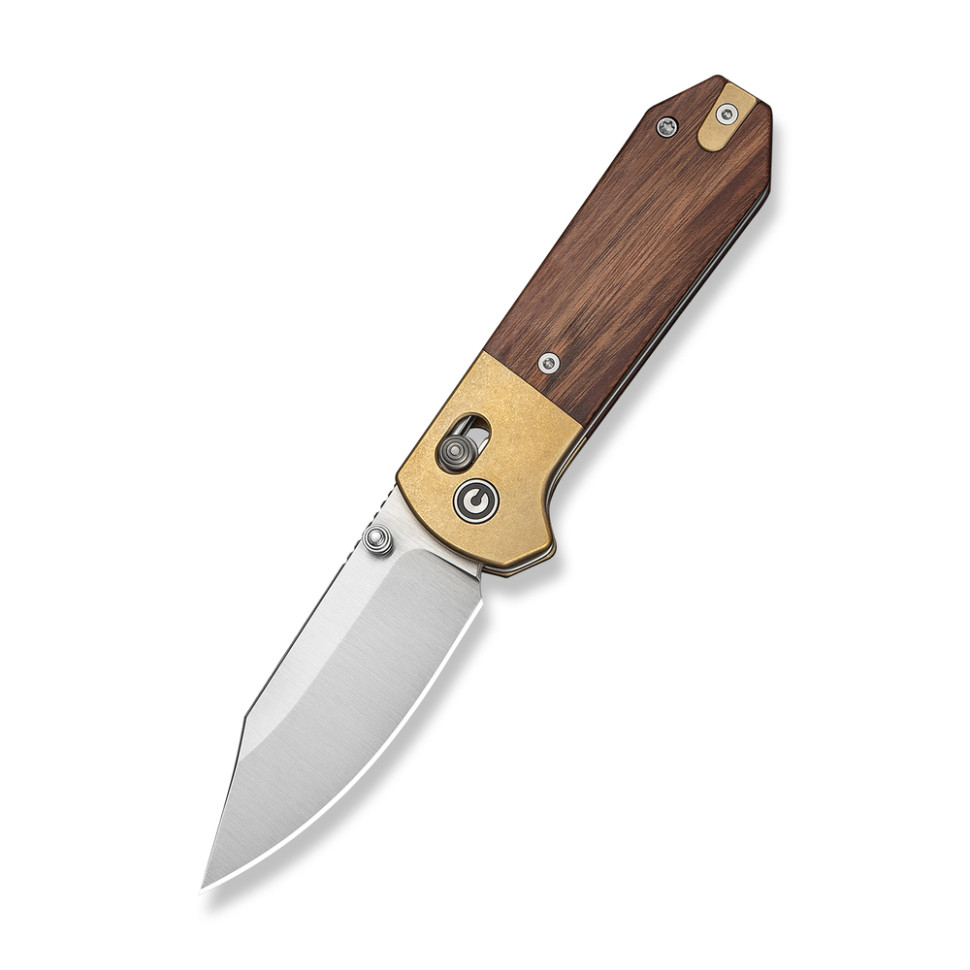 410281.970 Ніж складаний кишеньковий Civivi Yonder Clip Point (7.3 см) 14C28N / Wood and Brass натуральний - Зображення 1