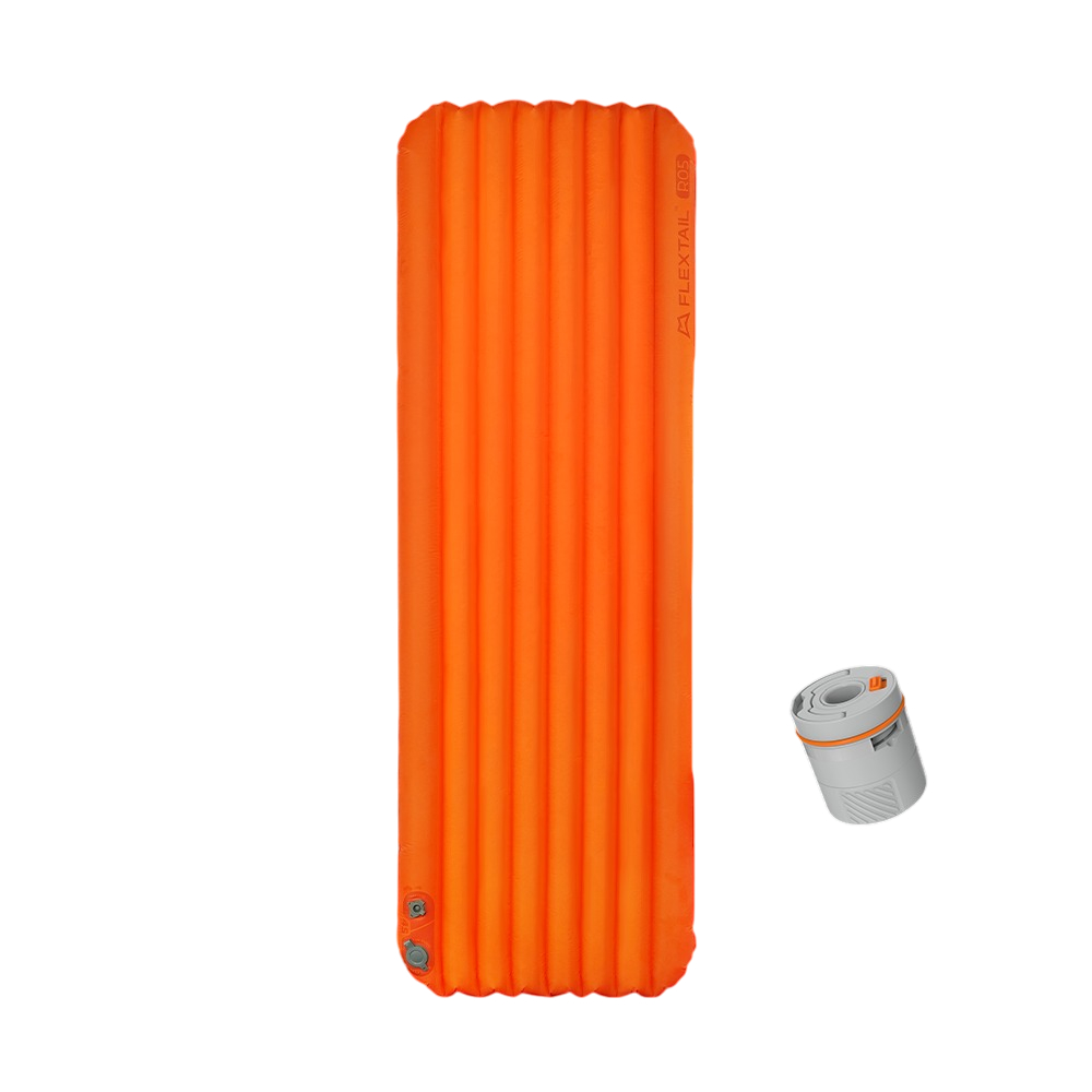 42-Photoroom Килимок самонадувний Flextail Tiny Slleeping Pad R05 AVS, розмір L (196 х 55 х 7 см), помаранчевий - Зображення 1