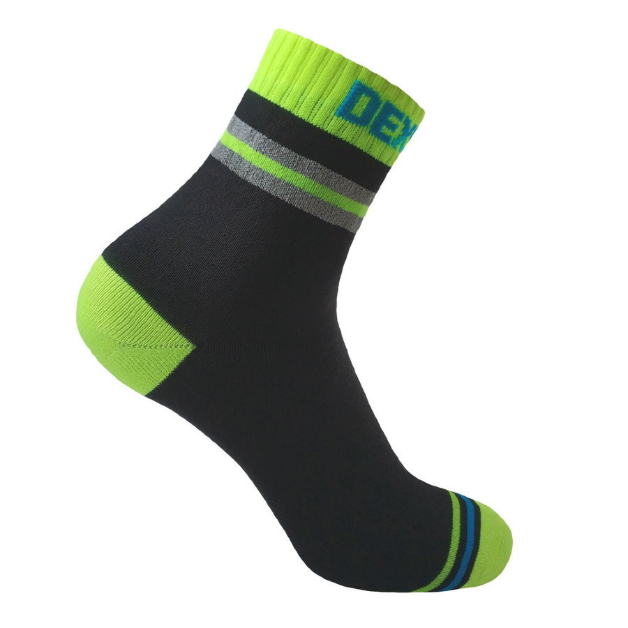 5002163.970.jpg Шкарпетки водонепроникні Dexshell Pro visibility Cycling, р-р XL (47-49), з зеленою смугою - Зображення 1