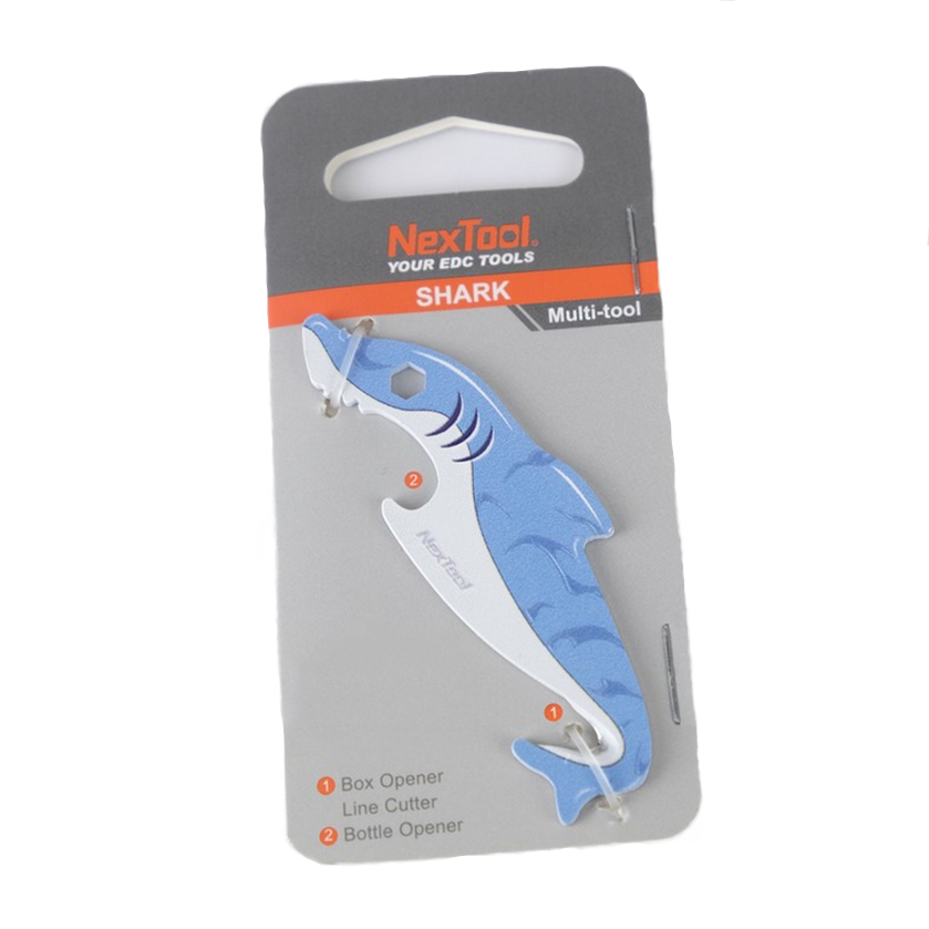 66059.900x0 Міні-Мультитул NexTool EDC box cutter Shark KT5521Blue - Зображення 1