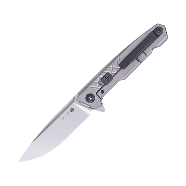 66085 Ніж складаний туристичний Ruike M875-TZ, (8.9 см) N690Co / TC4 (титан) сірий - Зображення 1