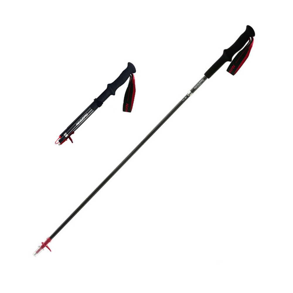 6927595748480 Трекінгова палиця Naturehike ST07 NH18D010-Z, 99-115 см, бордова - Зображення 1